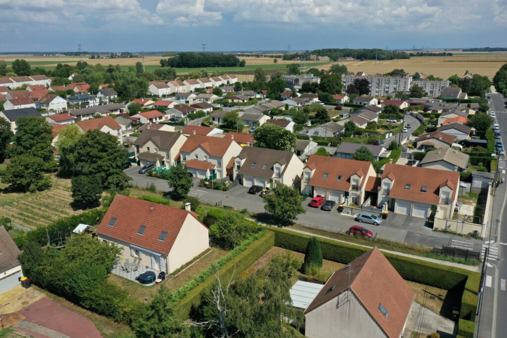 Photo de drone d'un pavillon