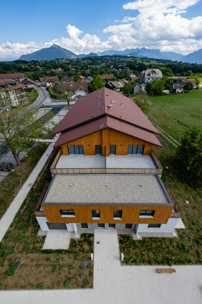 alt="reportage photo drone immobilier Novalys bâtiment A"
